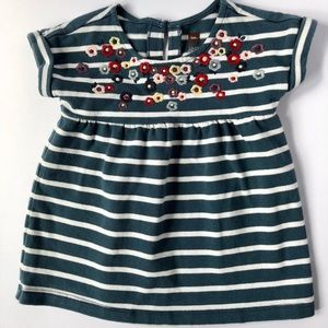 Tea Collection Blue Striped Top 12-18 months